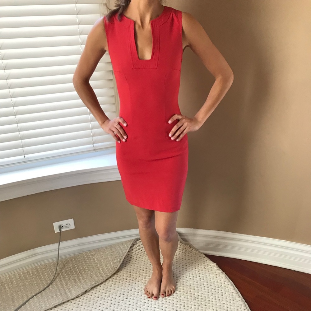 EUC!! Designer “Little Red Dress”, sz 0/XS/P